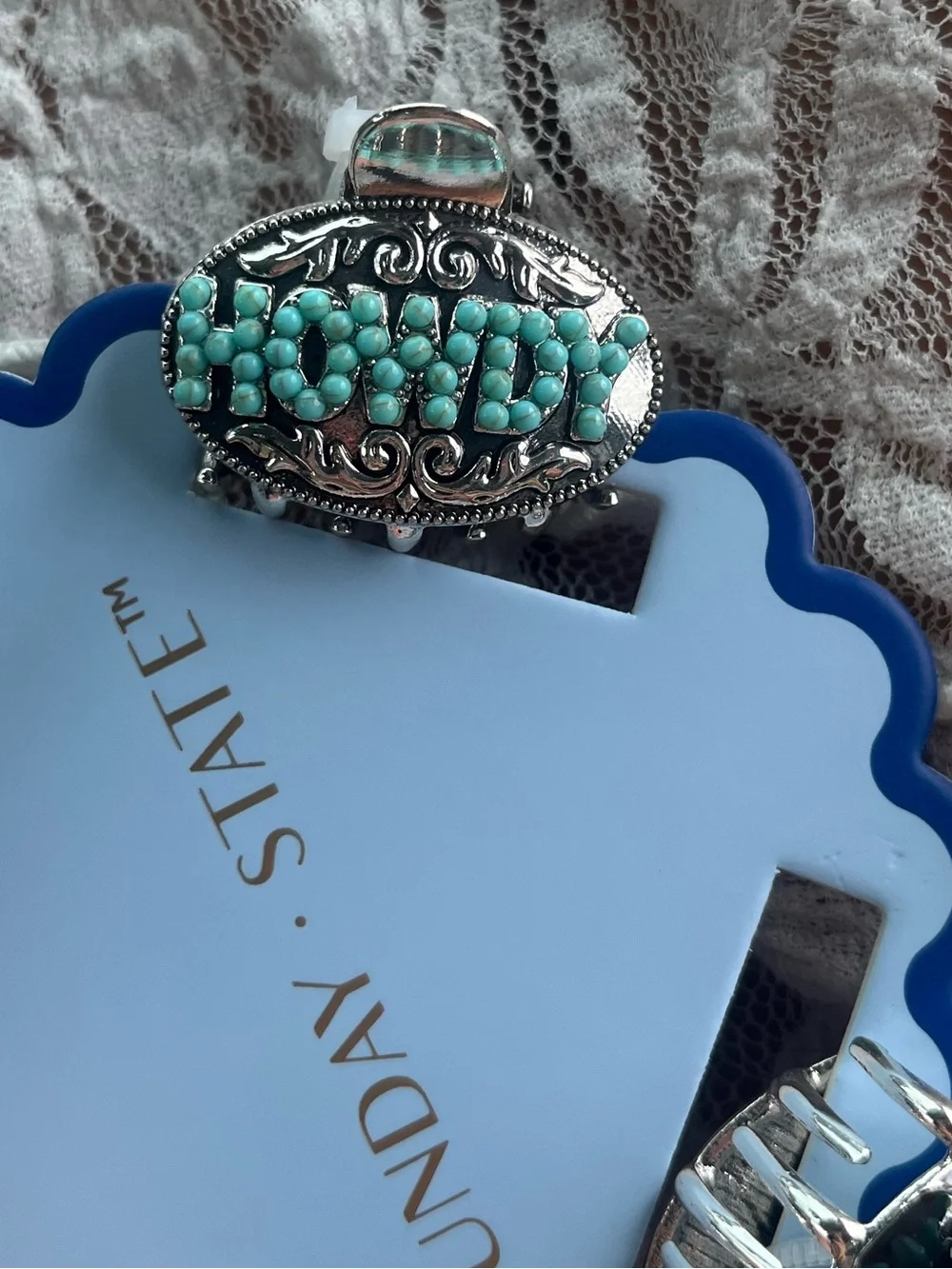 Sunday State Turquoise Accent Claw clip pack